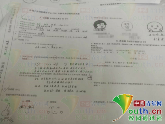 大学社团招新笔试现“表情包试题” 学生:原来考试也要斗图!