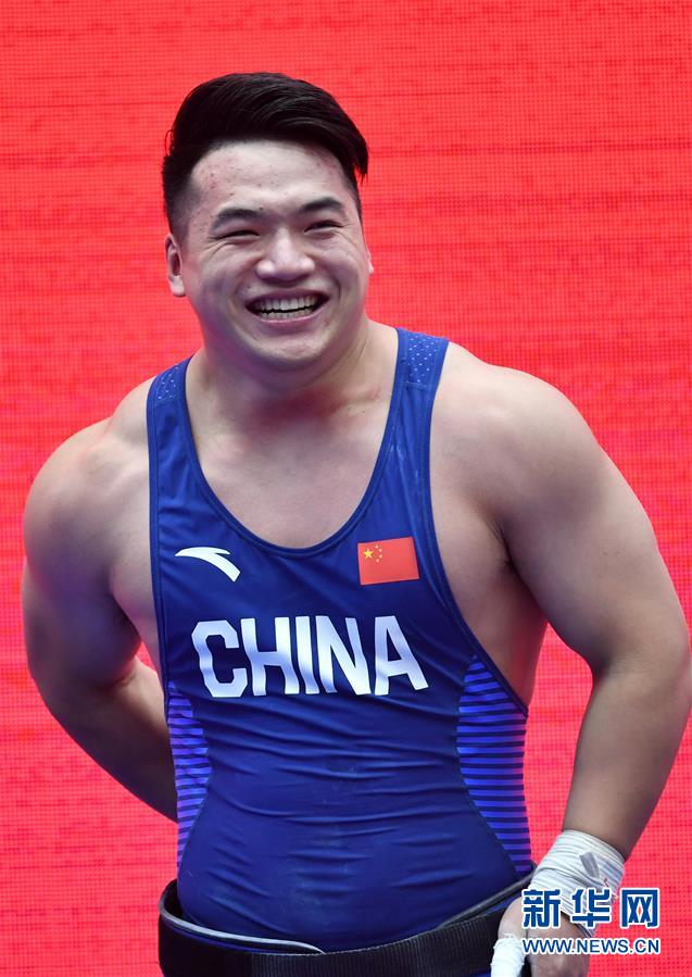 (体育)(4)举重——世界杯:田涛获男子96公斤级挺举和总成绩冠军