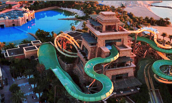 迪拜酒店水上乐园滑板表演惊险刺激-忻州在线