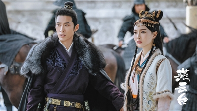唐嫣,窦骁主演《燕云台》.