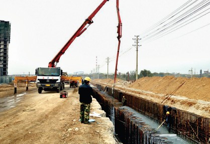 云中路地下雨水箱涵建设开始 冲刺 -忻州在线 