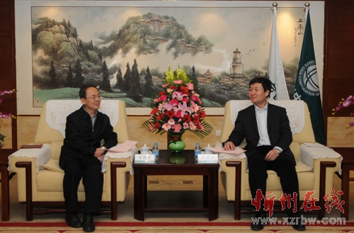 郑连生与省电力公司总经理张建坤会谈-忻州在