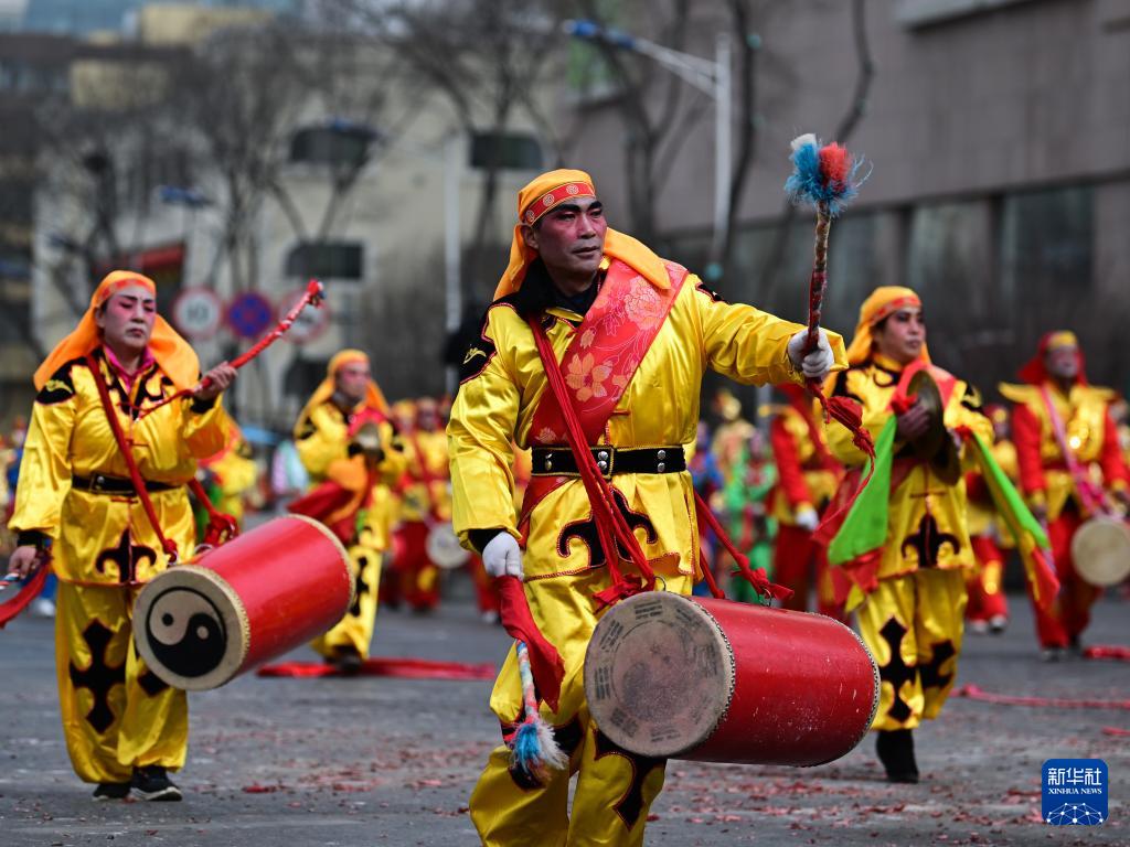 青海西宁高原社火闹新春